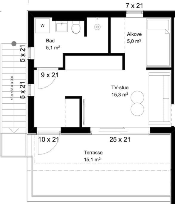 New And Modern Entire Unit In As/ski Norway Apartment